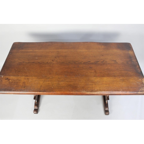 493 - An Oak Refectory Dining Table, 152cm wide