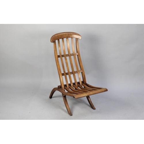 506 - A Vintage Folding Steamer Style Chair