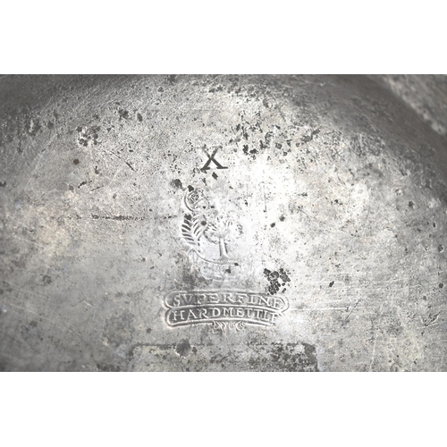 100 - Three 18th Century Pewter Plates by Francis Whittle, London, Monogrammed AL, 23.5cms Diameter