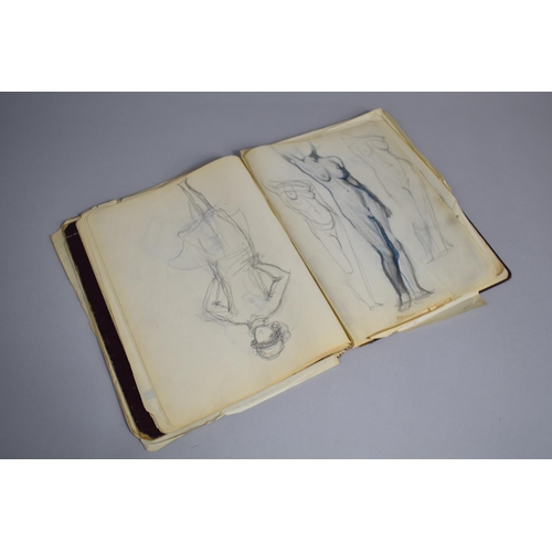 142 - A 1920s Artists Sketchbook Containing Many Drawings