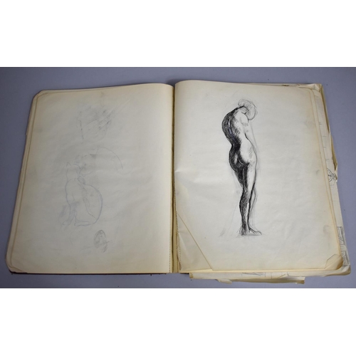 142 - A 1920s Artists Sketchbook Containing Many Drawings