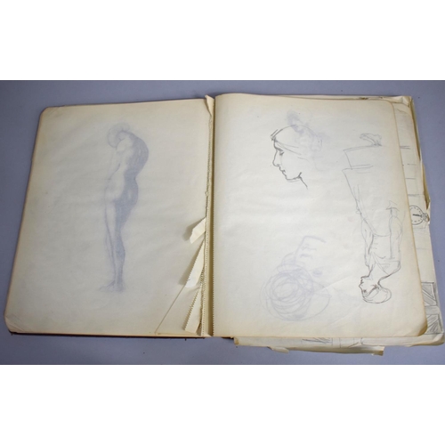 142 - A 1920s Artists Sketchbook Containing Many Drawings