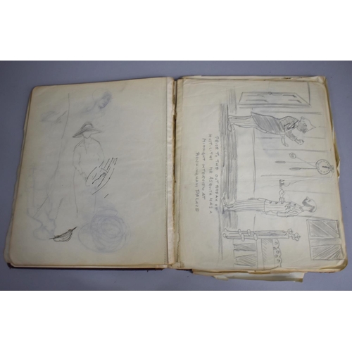 142 - A 1920s Artists Sketchbook Containing Many Drawings