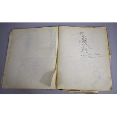 142 - A 1920s Artists Sketchbook Containing Many Drawings