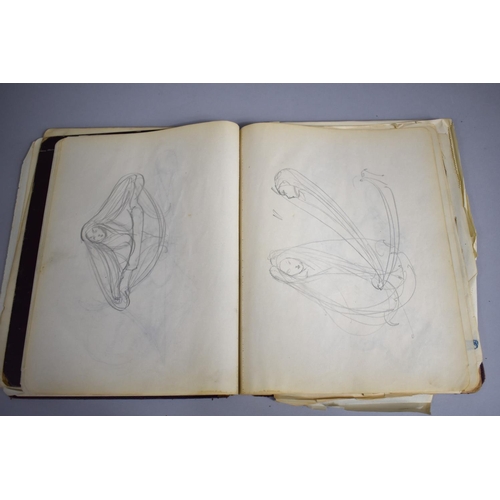 142 - A 1920s Artists Sketchbook Containing Many Drawings