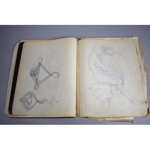 142 - A 1920s Artists Sketchbook Containing Many Drawings