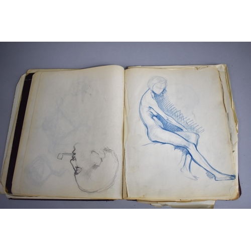 142 - A 1920s Artists Sketchbook Containing Many Drawings