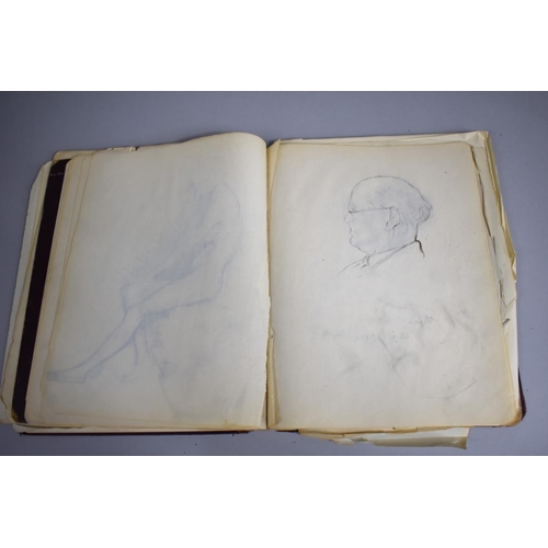 142 - A 1920s Artists Sketchbook Containing Many Drawings