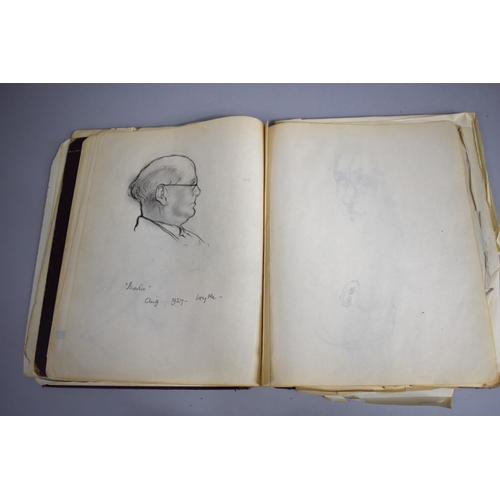 142 - A 1920s Artists Sketchbook Containing Many Drawings