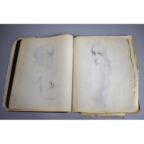 142 - A 1920s Artists Sketchbook Containing Many Drawings