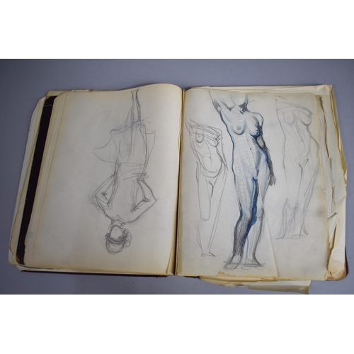 142 - A 1920s Artists Sketchbook Containing Many Drawings