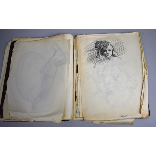 142 - A 1920s Artists Sketchbook Containing Many Drawings