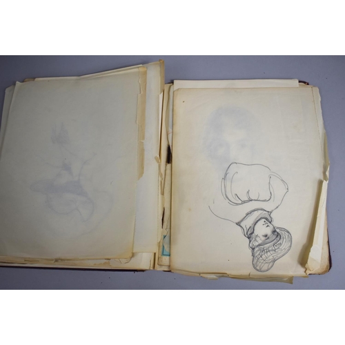 142 - A 1920s Artists Sketchbook Containing Many Drawings