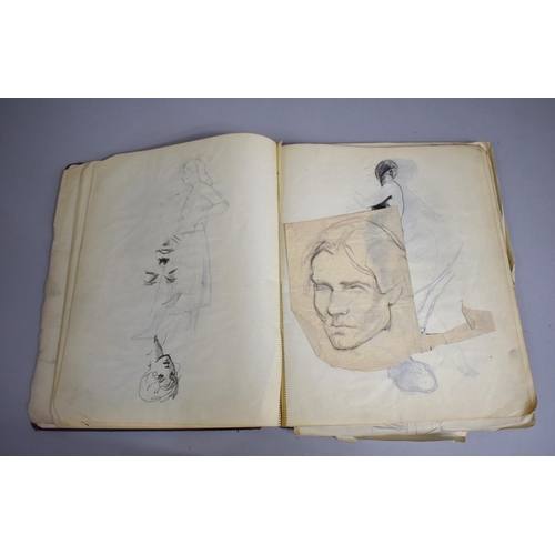 142 - A 1920s Artists Sketchbook Containing Many Drawings