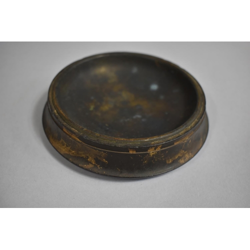 19 - An Ebena Bakelite Circular Bowl with Ebonized and Gilt Decoration, Stamped Ebena Made in Belgium, 11... 