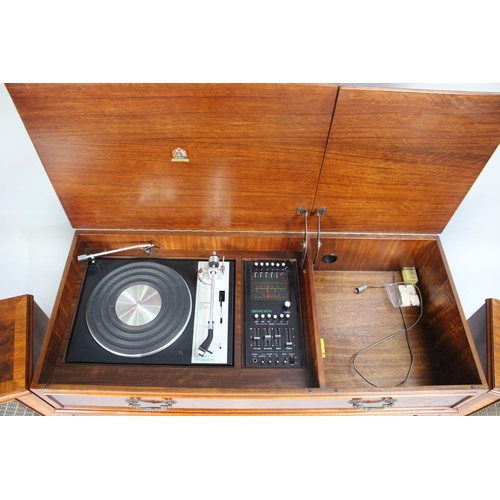 407 - A Dynatron Radiogram in Mahogany Case and Matching Speakers