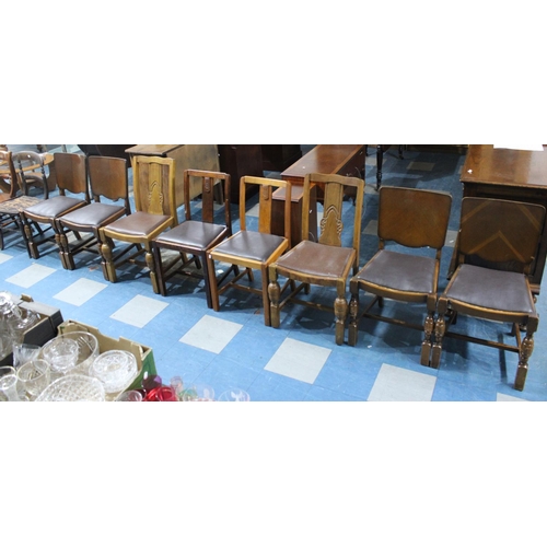 428 - A Set of Four and Two Pairs of Mid 20th Century Chairs