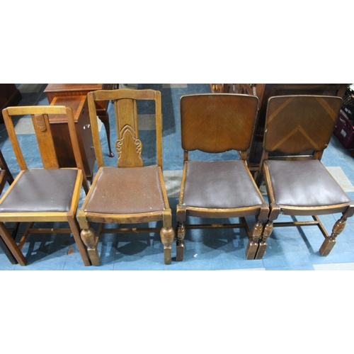 428 - A Set of Four and Two Pairs of Mid 20th Century Chairs