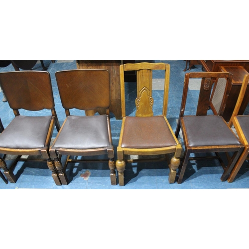 428 - A Set of Four and Two Pairs of Mid 20th Century Chairs