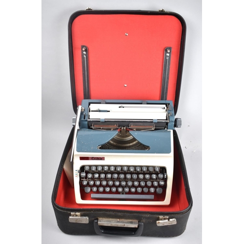 431 - A Vintage Erika Manual Portable Typewriter with Instruction Booklet