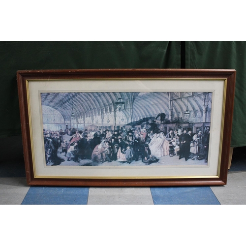 433 - A Framed Railway Print, 80 x 36cms