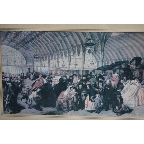 433 - A Framed Railway Print, 80 x 36cms