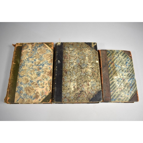 133 - A Collection of Three Various 19th Century Quarter Leather Bound Books, Bailys's Magazine, The Histo... 