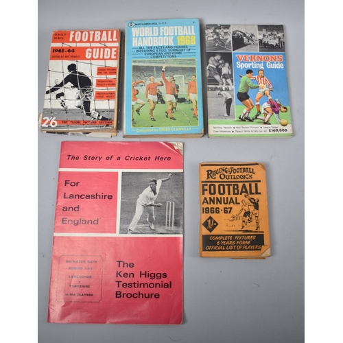 160 - A Collection of Various Vintage Pocket Books relating to Football and a Testimonial Programme for Ke... 