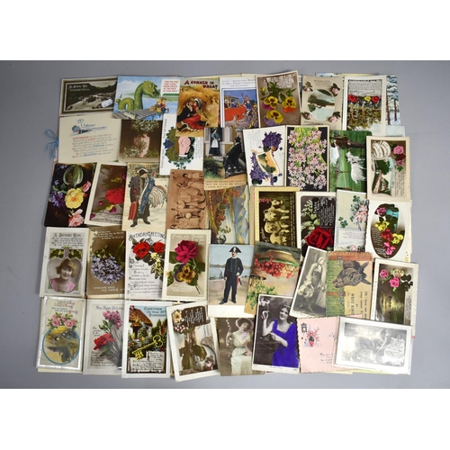 162 - A Collection of Various Mainly Mid 20th Century Postcards, Greeting Cards, Birthday and Christmas Ca... 