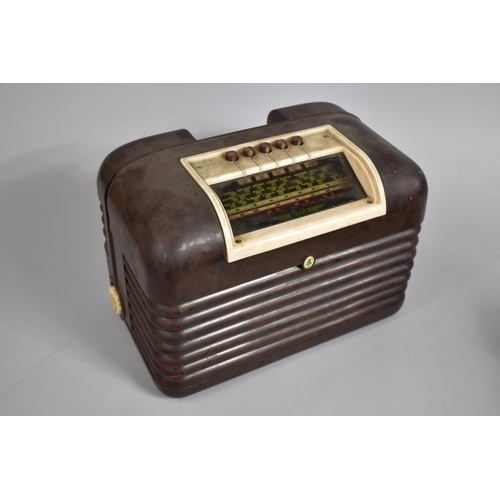 187 - Two Vintage Bakelite Radios by Bush