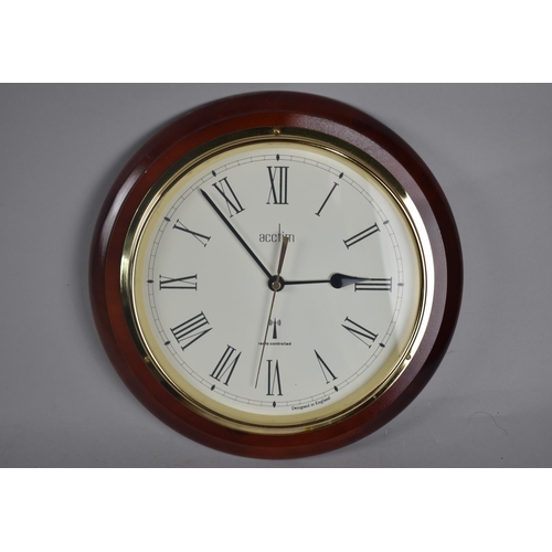 272 - A Modern Acctim Radio Controlled Wall Clock, 32cms Diameter