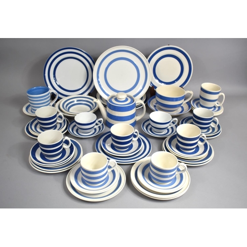 274 - A Large Collection of Various T G Green and Other Cornishware Teawares to comprise Teapots, Side Pla... 