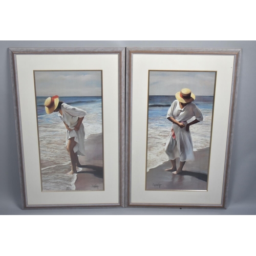 279 - A Pair of Framed Prints, Subject 57x29cms