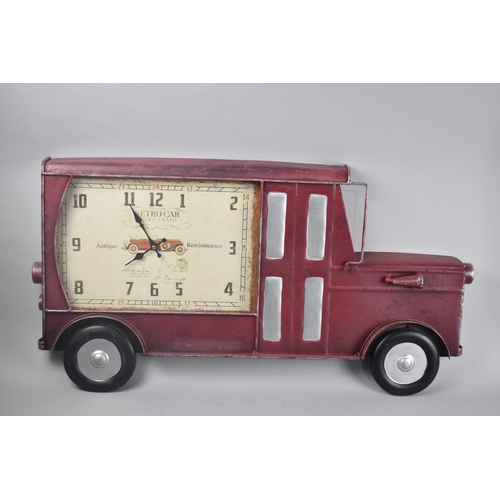 289 - A Modern Novelty 'Retro' Wall Clock in the form of a Vintage Car