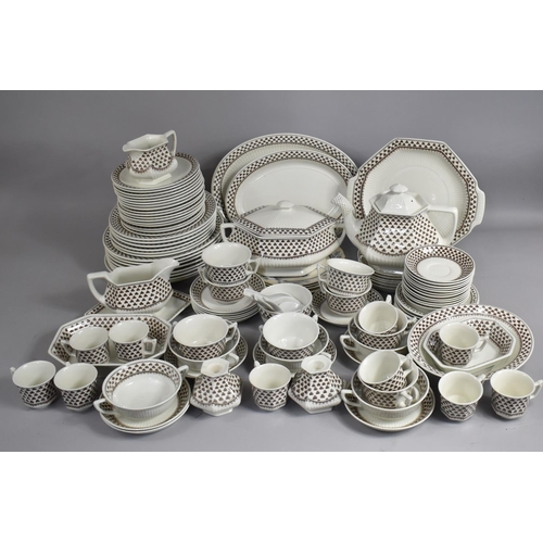 295 - A Large Collection of Various Adams Sharon Pattern Service to Comprise PLates, Side Plates, Saucers,... 