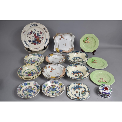 296 - A Collection of Various Ceramics to comprise Art Deco Grafton Ware Fruit Set, Masons Regency Bowl, M... 