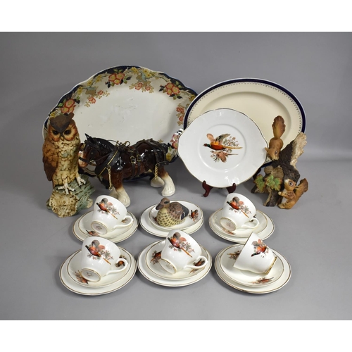 301 - A Large Collection of Various Ceramics to comprise Teawares, Animal and Bird Ornaments, Planter Etc