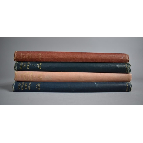 306 - Four A.A Milne Books to comprise First Edition Now We Are Six (1927), First Edition The House and Po... 