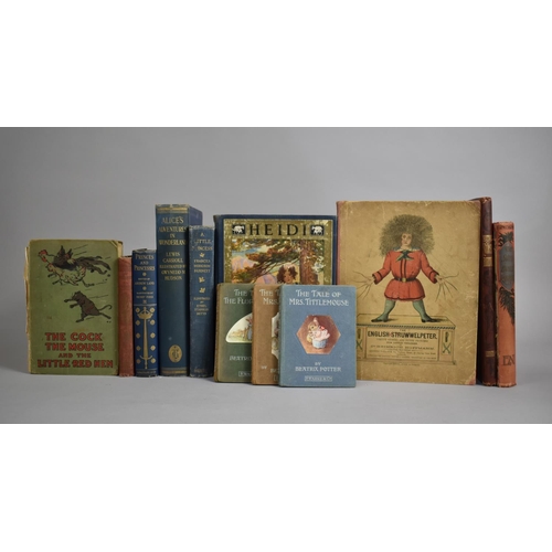 307 - A Collection of Various Vintage Childrens Books, Beatrix Potter, Alice's Adventure in Wonderland, Pr... 