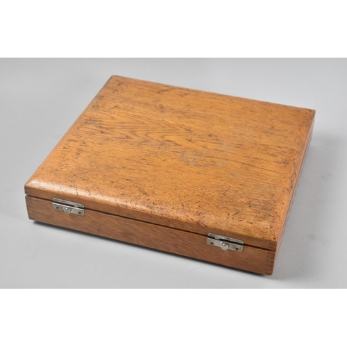 36 - An Edwardian Mahogany Coin or Medal Box Containing Two Removable Trays of Sporting Medallions and Me... 