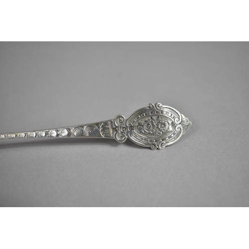 406 - A Silver Spoon by George Unite, Highly Decorated to Both Sides, Hallmark for Birmingham 1865