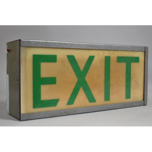 415 - A Vintage 'Exit' Box Light (Unchecked and Untested)