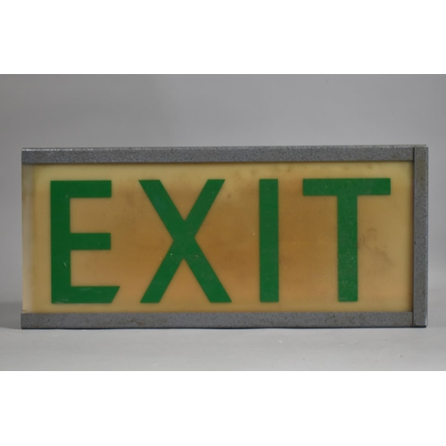 415 - A Vintage 'Exit' Box Light (Unchecked and Untested)