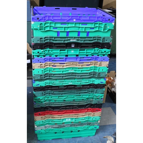 430 - 20 Plastic Heavy Duty Supermarket Stacking Crates