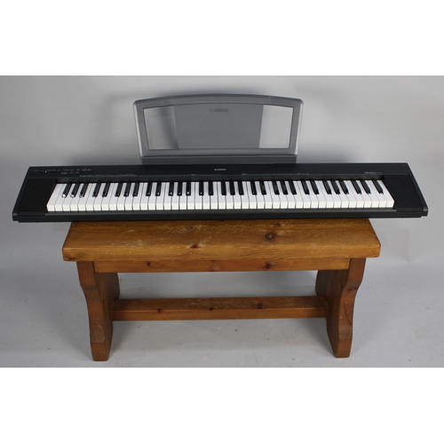 436 - A Yamaha Portable Grand NP-30 Electric Keyboard (No Power Cable or Stand and Table Not Included)