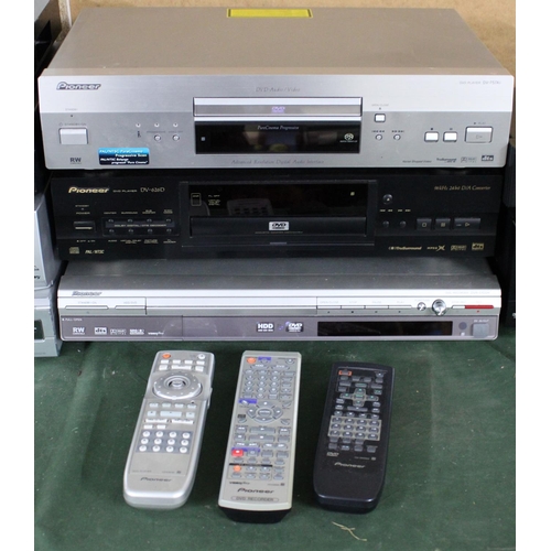 449 - A Collection of Pioneer DVD Players and Recorders, Including DV-757Ai DVD Player, DV-626D DVD Player... 