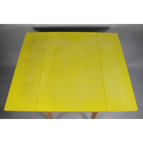 486 - A Vintage Formica Topped Drop Leaf Kitchen Table, 76cms Wide