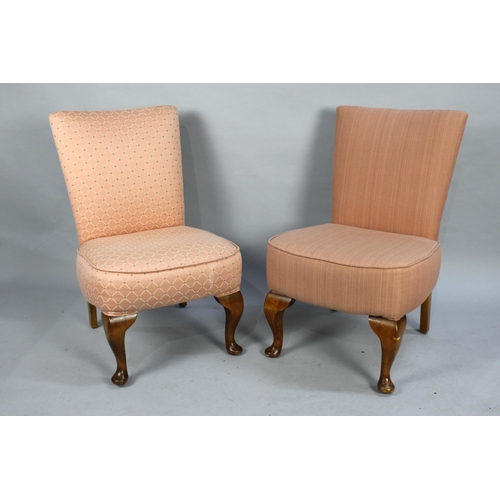 500 - Two 1950's Upholstered Nursing Chairs