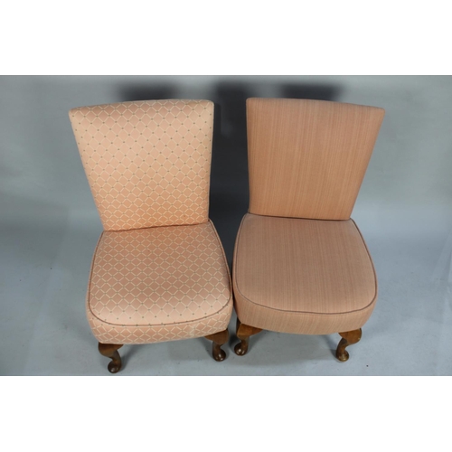 500 - Two 1950's Upholstered Nursing Chairs