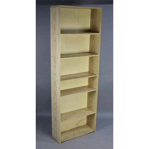 503 - A Modern Five Shelf Open Bookcase, 62cms Wide